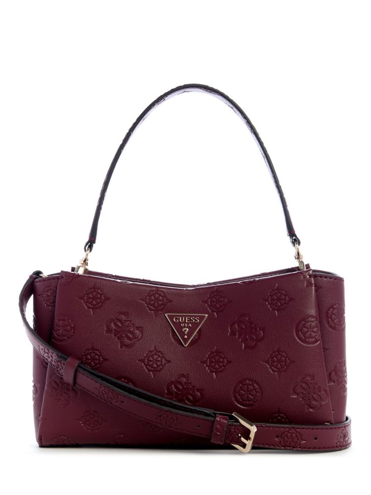 guess fashion Guess Wine Logo Embossed Monogram Tisha Crossbody Sling Bag with Detachable Strap-picture-19