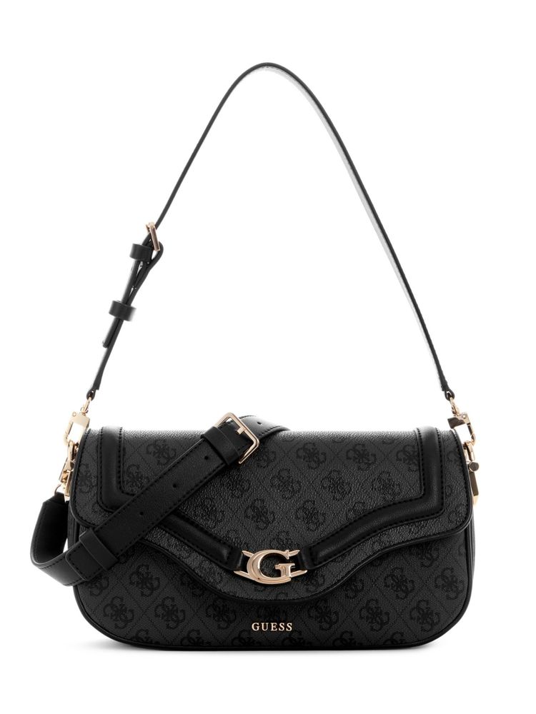 guess fashion Guess Coal Logo Printed Dea Flap Handbag-picture-24
