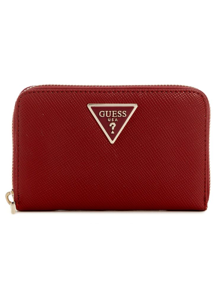 Guess Garnet Textured Laurel Medium Zip Around Wallet-image-16