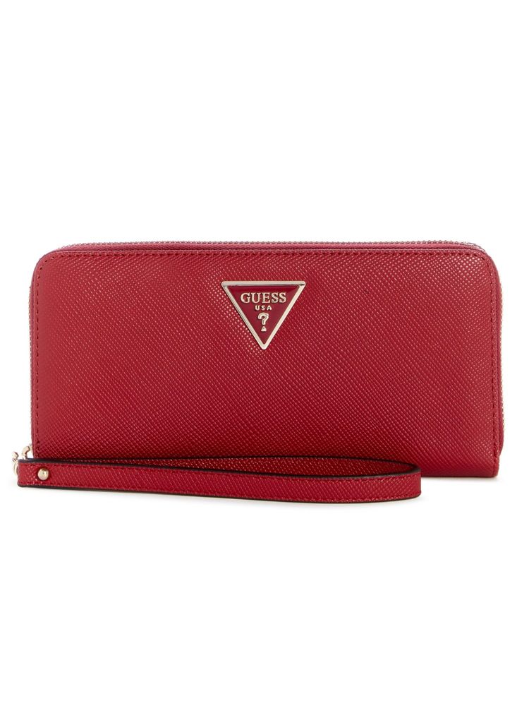 Guess Garnet Textured Laurel Large Zip Around Wallet-image-45