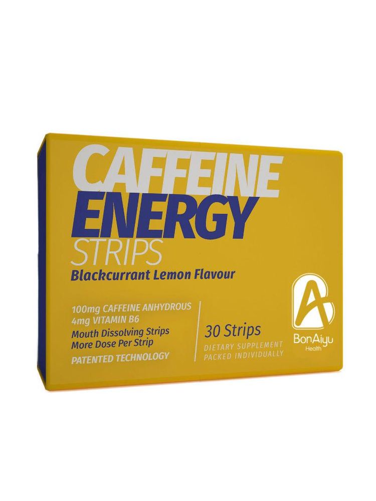 Bonayu Caffeine Energy Mouth Dissolving Strips For Men & Women Workout Energy Booster Strips-image-7