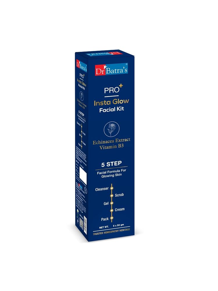 Dr Batra's PRO+ Insta Glow Facial Kit,Reduces Blemishes,Protection from Sun Damage,Moisturized Skin-image-9