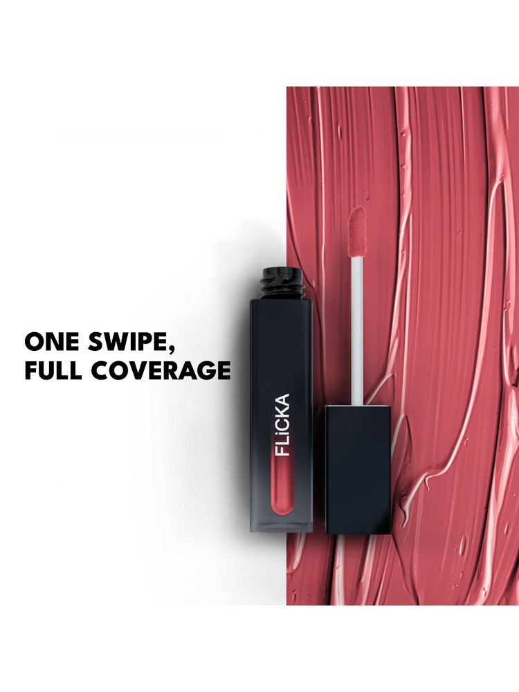 Flicka Set & Attack Liquid Lipstick Waterproof & Smudgeproof Long Lasting-picture-14