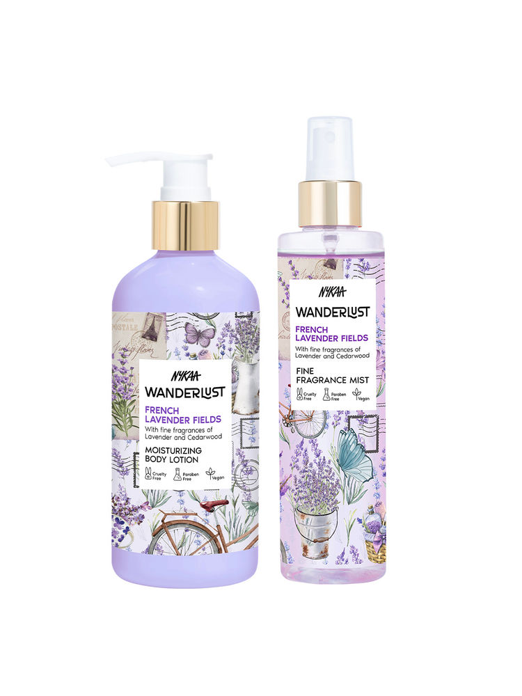 Wanderlust French Lavender Fragrance Mist & Body Lotion Combo