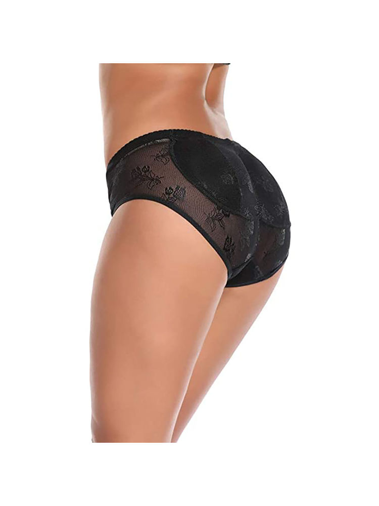 BRACHY Women Black Butt Lifter Low Waist Seamless Padded Butt Hip Enhancer Shaper Panties-picture-11