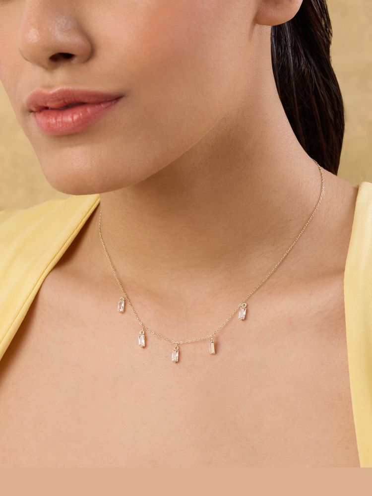 Indinoor White Elara Everyday Short Necklace-picture-40