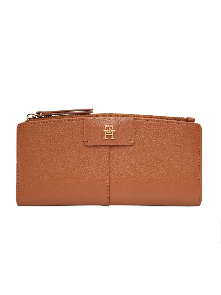 Tommy Hilfiger Edina Leather Textured Wallet -Tan-image-36