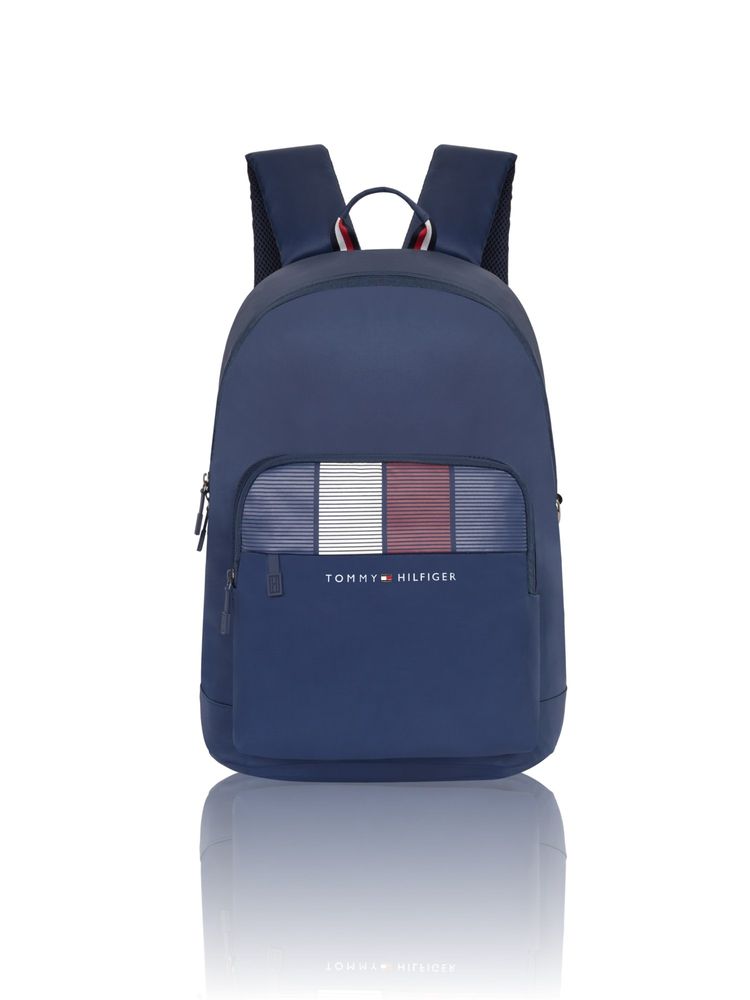 tommy hilfiger accessories Tommy Hilfiger Unisex Amulet Polyester Printed Backpack -Navy Blue-picture-15