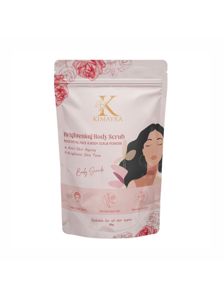 Kimayra Natural Rose Petal Face & Body Scrub Powder-picture-10
