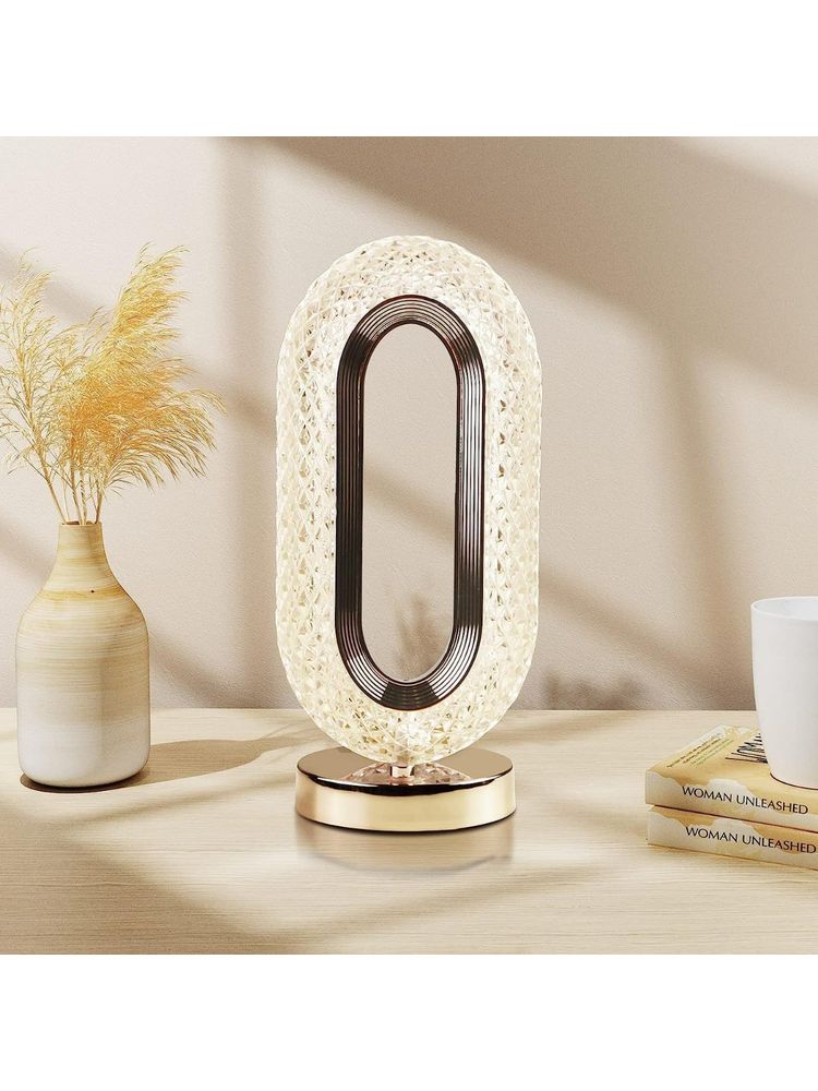 Awestuffs Luxury Crystal Night Lamp Metal Table Lamp 3 Colors Dimmable with Touch-picture-14