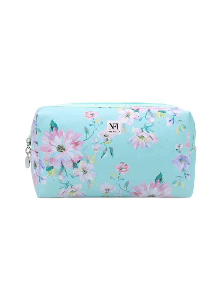 NFI Essentials Small Floral Blue Print Cosmetics Pouch-picture-20