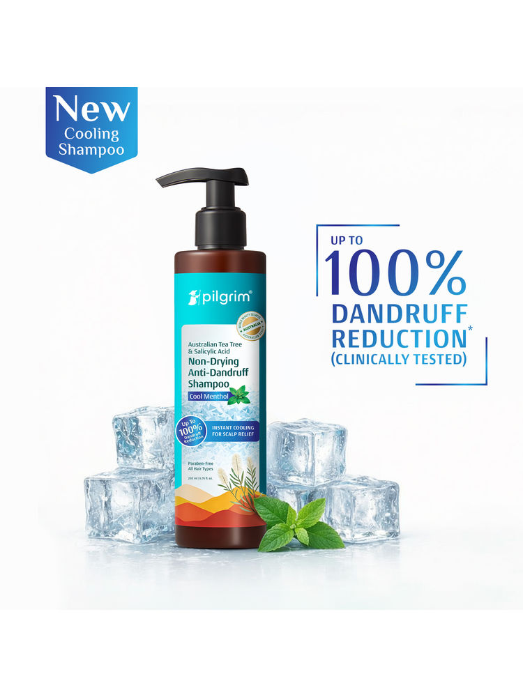 Pilgrim Australian Tea Tree & Salicylic Acid Cool Menthol Non-Drying Anti-Dandruff Shampoo-image-35