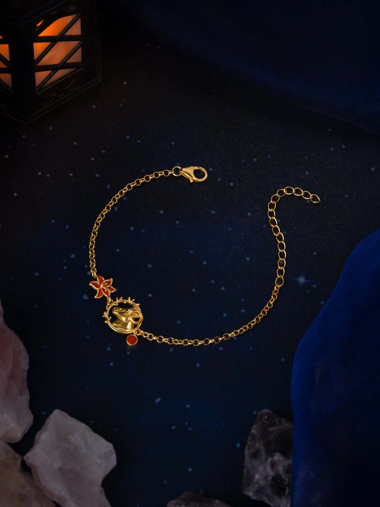 Shaya by CaratLane Aries 925 Gold Plated Silver Bracelet-image-37