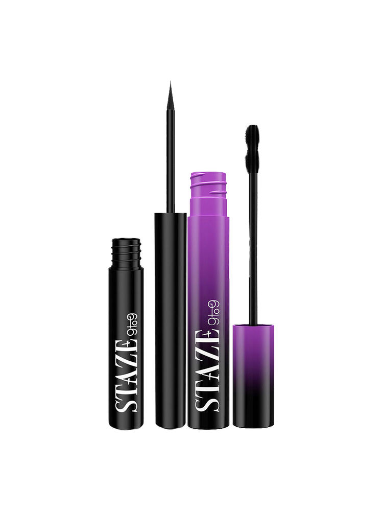 Staze 9 To 9 Curl & Define Combo | Mascara + Eye Liner-image-42