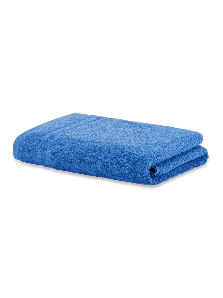 Welspun 100% Cotton 380 GSM Quick Dry Super Soft Unisex Navy Blue Towel-image-35