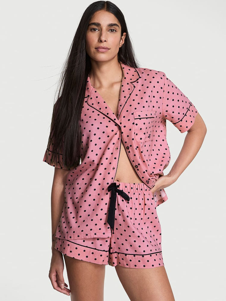 Victoria's Secret Pink Polka Dots Shirt & Shorts-image-11