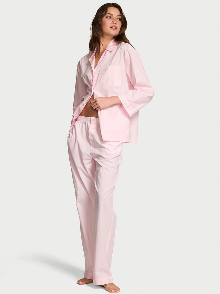 Victoria's Secret Pink Heritage Cotton Oversized Shirt & Pyjama-image-10