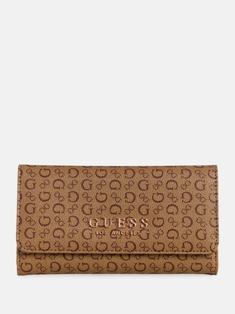 guess fashion Guess Mocha Monogram Saffron Slim Wallet-picture-10