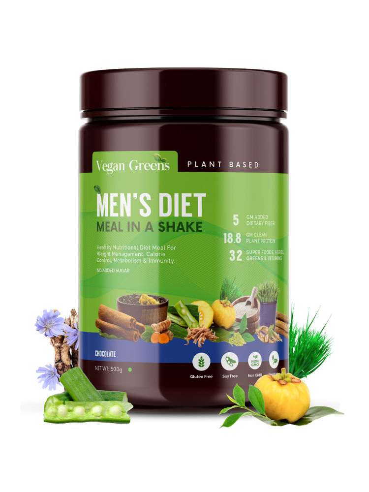 Vegan Greens Men's Diet Meal in a Shake Powder - Chocolate-picture-18