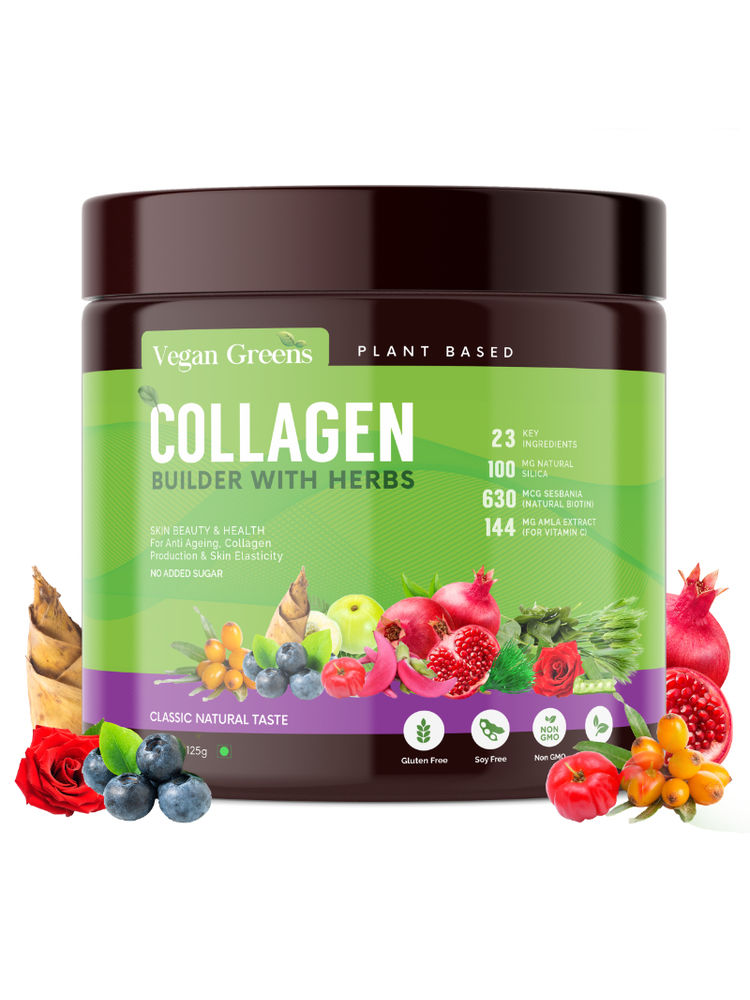 Vegan Greens Collagen Builder with Herbs Powder - Classic Natural-picture-20
