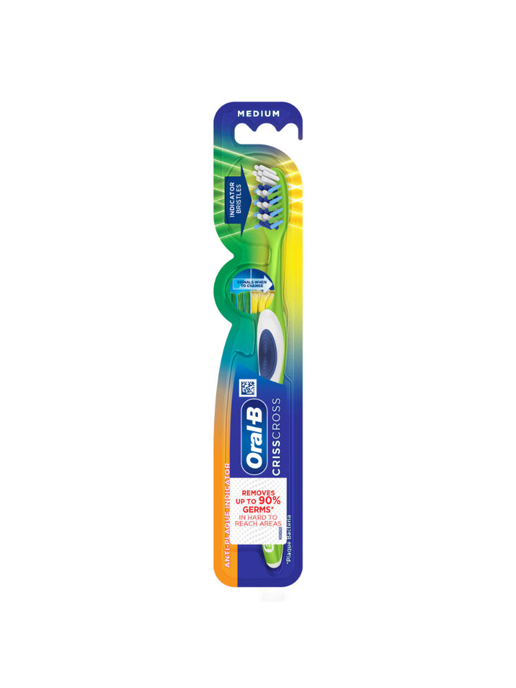 Oral-B Criss Cross Toothbrush Pack of 1 (Medium)-picture-43