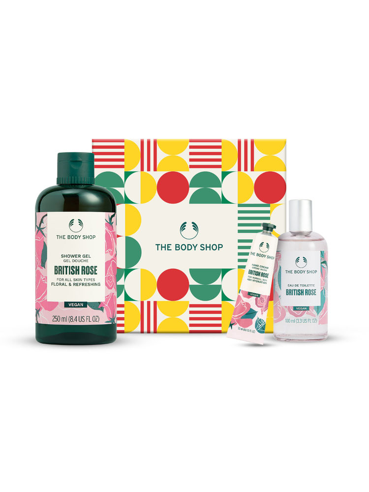 The Body Shop Lather & Slather British Rose Gift set-image-43