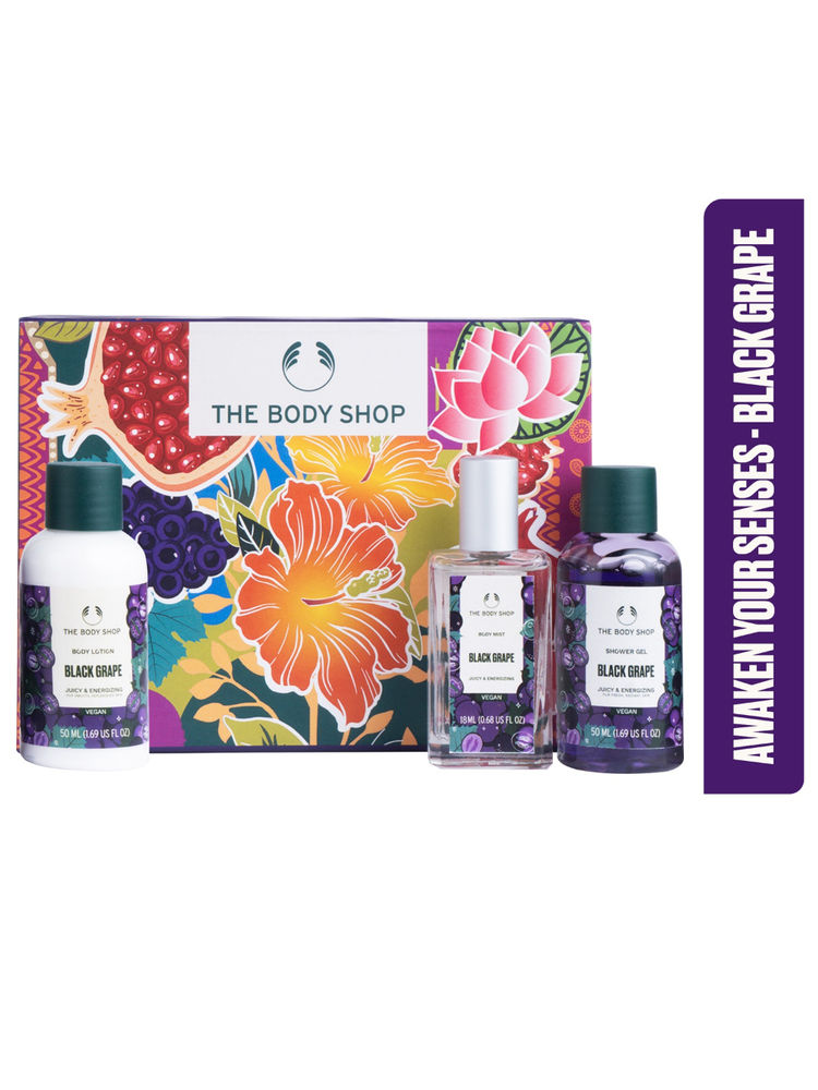 The Body Shop Black Grape Shower Gel, Body Lotion & Body Mist Gift Set-image-11