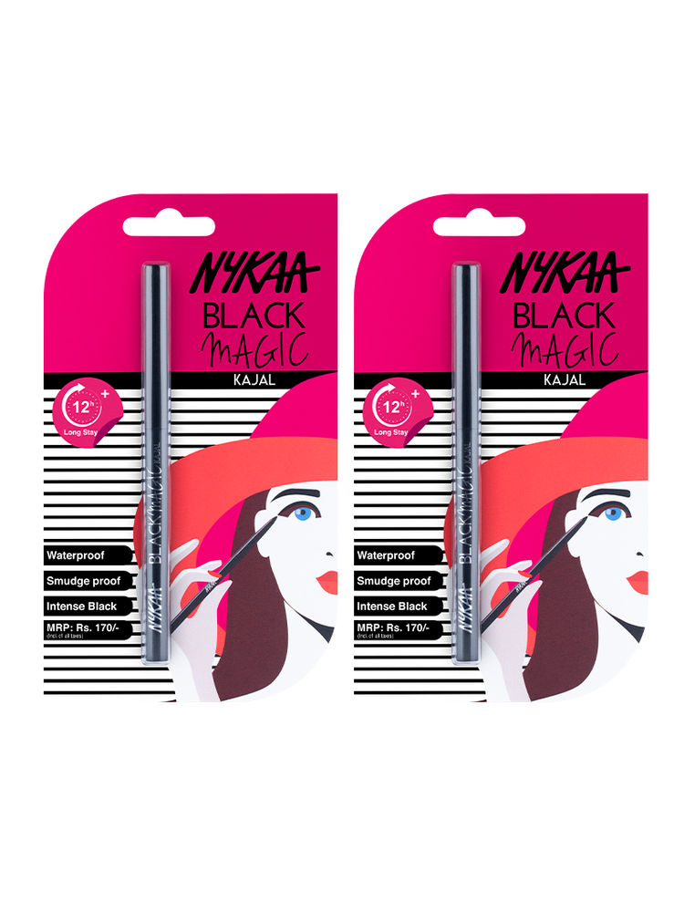 Nykaa Cosmetics Black Magic Kajal Set Of 2