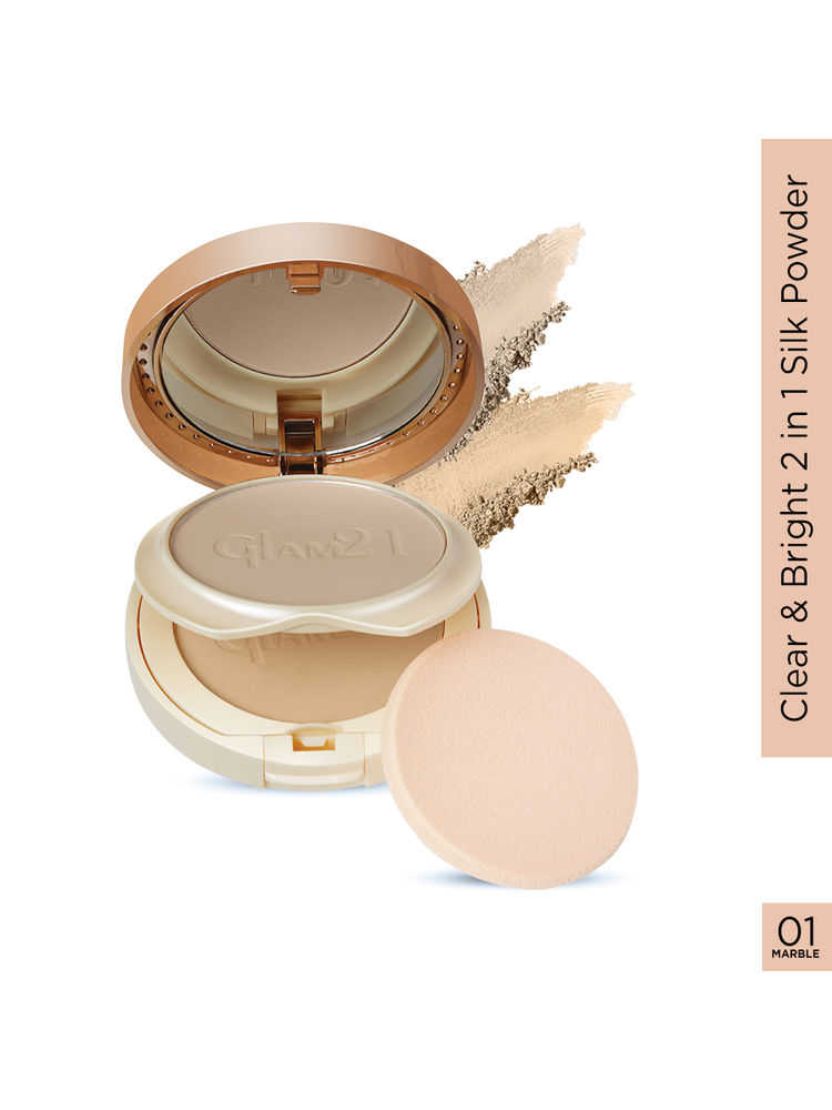 GLAM21 Clear & Bright 2-in-1 Silk Compact Powder - Marble-01-picture-20