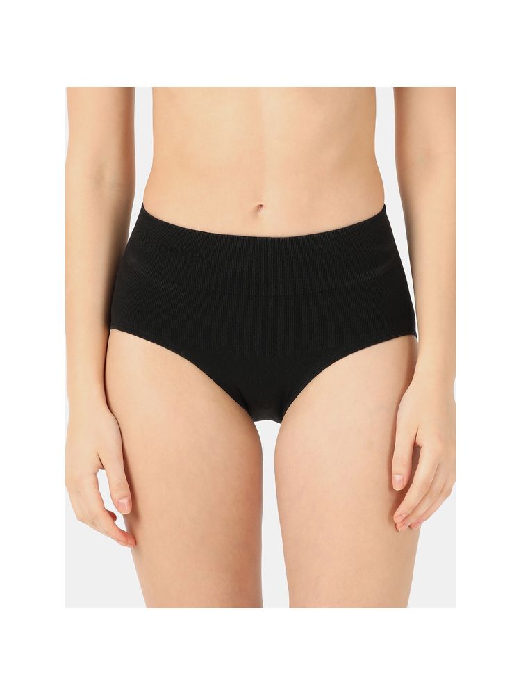 Jockey SH02 Women Mid Waist Cotton Rich Elastane Seamfree Bikini Shapewear - Black-picture-32