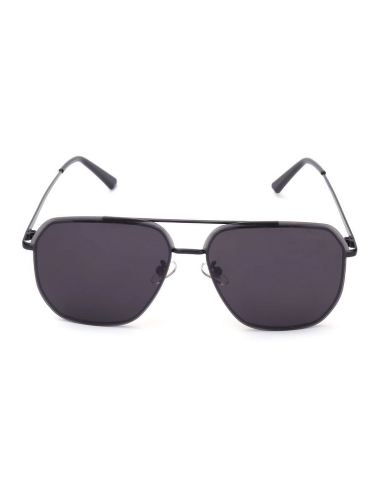 HASHTAG EYEWEAR Black UV Protection Square Full Rim Casual Unisex Sunglass - B80-431 C1 BLack (52)-picture-38
