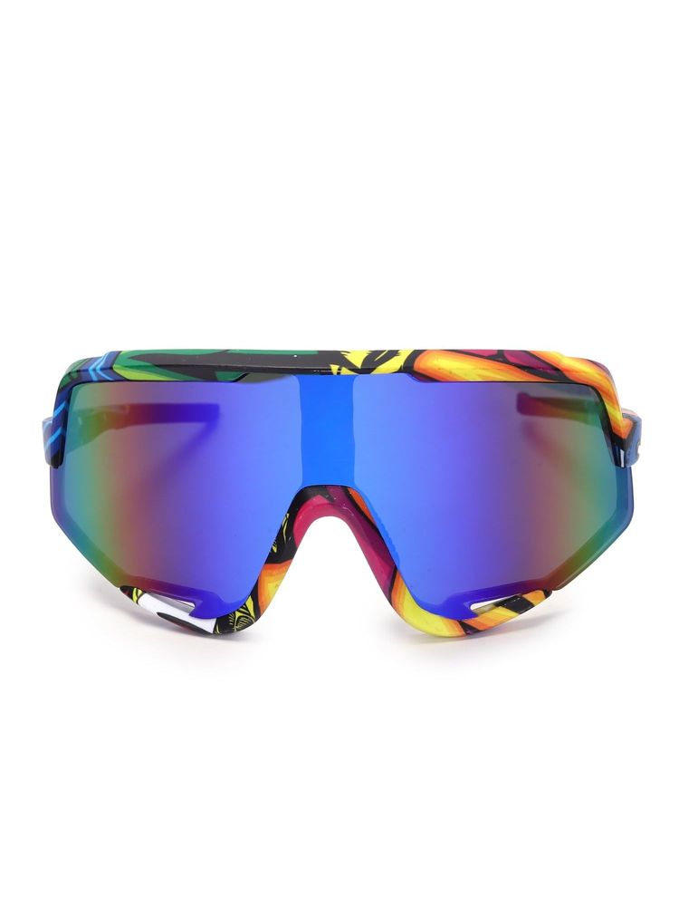 HASHTAG EYEWEAR Multi Colour Square Full Rim Casual Unisex Sunglass - HT-SPORT-0102 C5 (63)-picture-38