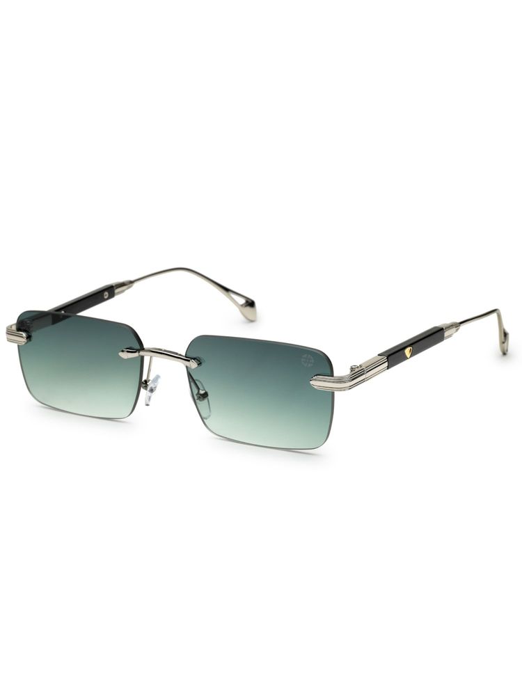 HASHTAG EYEWEAR Green UV Protection Rectangle Rimless Casual Sunglass - ICE-S2660-C3 (36)-picture-15