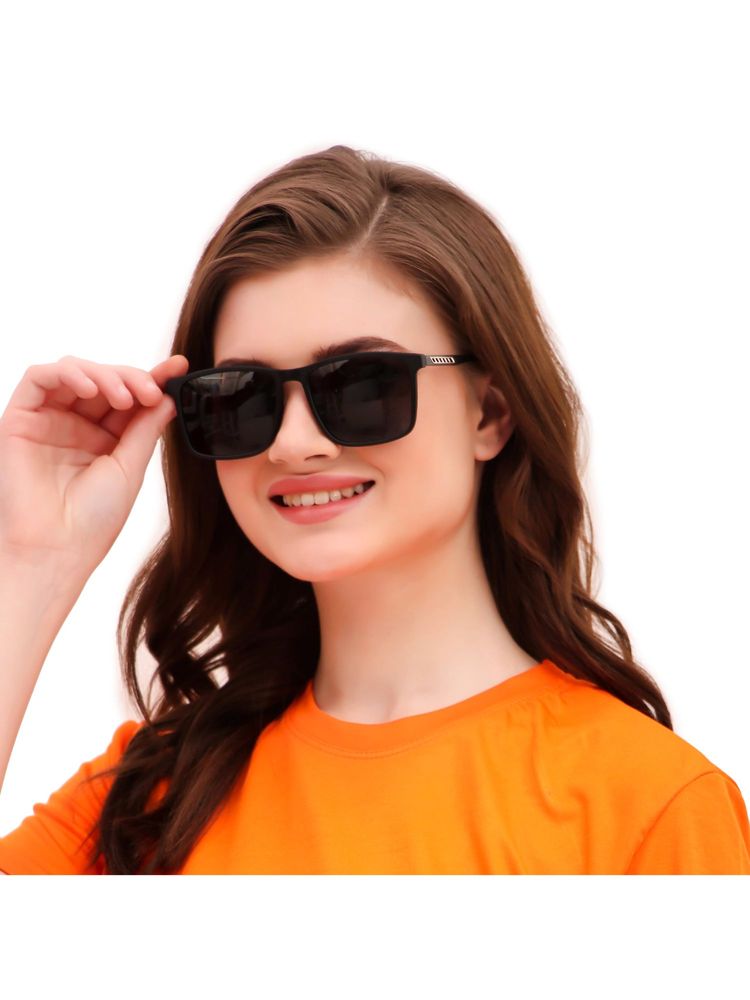 HASHTAG EYEWEAR Brown Square Full Rim Casual Unisex Sunglass - TT (32) 3040 M-BLK (43)-image-39