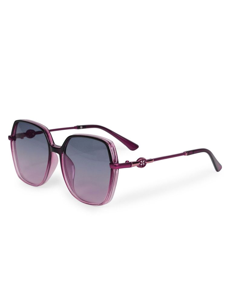 HASHTAG EYEWEAR Purple Square Full Rim Casual Women Sunglass - TT (32) 8257-Purple (55)-picture-20