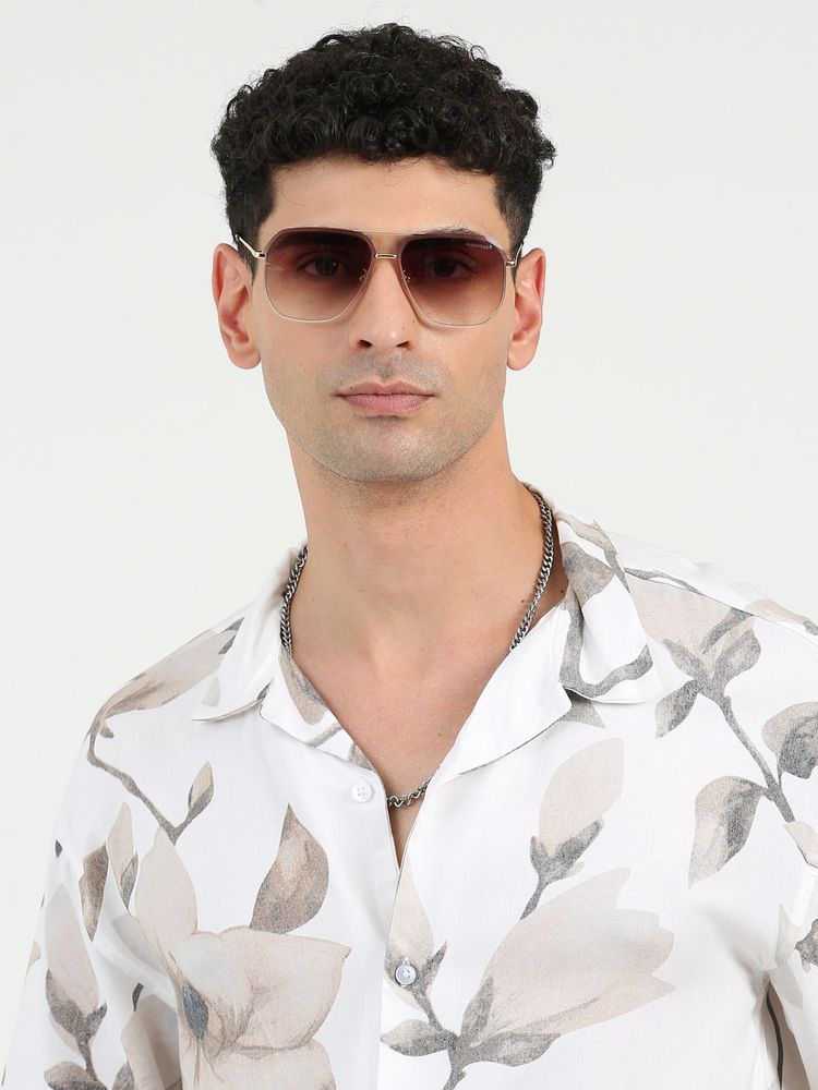 HASHTAG EYEWEAR Brown Square Full Rim Casual Unisex Sunglass - Try (14) B80-431 C5 (52)-image-6