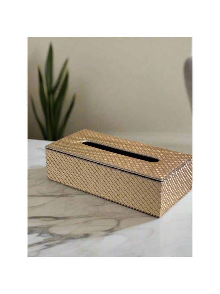 Mason Home Braided Gold Tissue Box-image-7