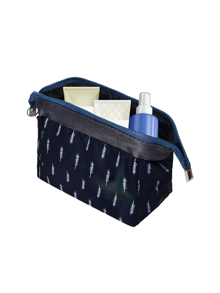 Matra Makeup Pouch Cosmetic Organizer Toiletry Travel Bag Vanity Jewelry Kit with Zip in Blue-picture-13