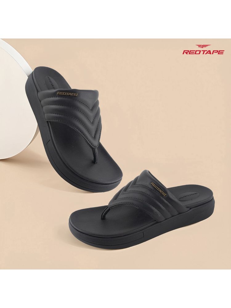 Red Tape Black Women's Thomes Flipflops-picture-28
