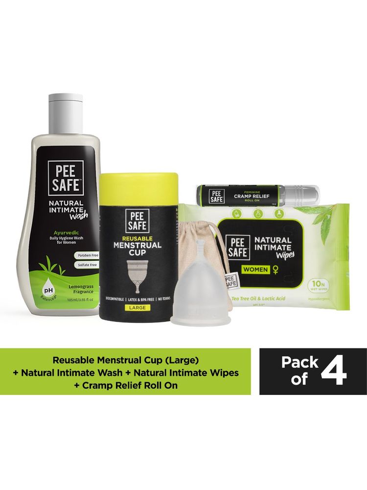 Pee Safe Intimate Wash with Reusable Menstrual Cup