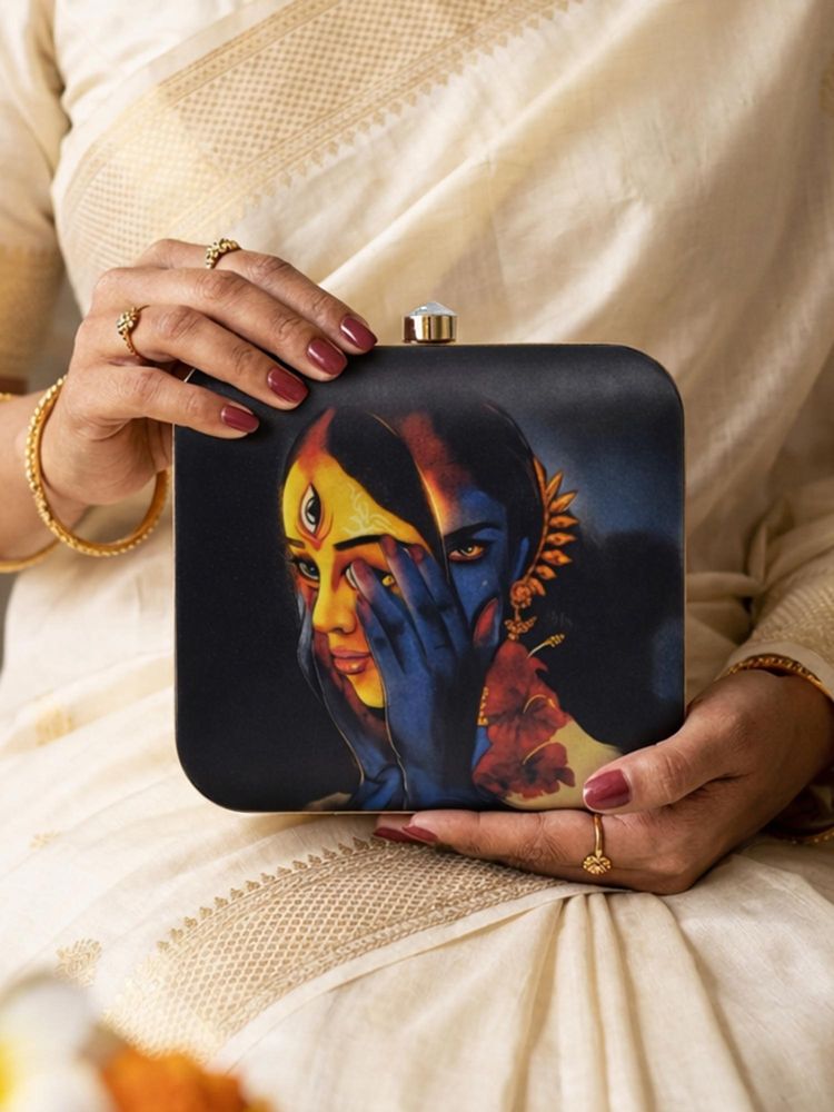 ARTKLIM Duality Shakti Artistic Clutch Printed-picture-12
