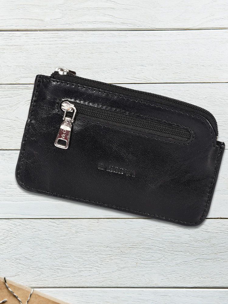 Sassora Genuine Leather Key Case With Zipper And Keyring For Men And Women (S)-picture-21