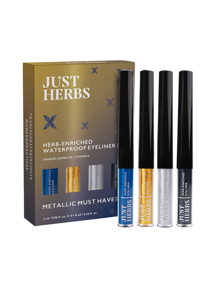 Just Herbs Herb Enriched Waterproof Eyeliner Kit - Metallic Must Haves-picture-23