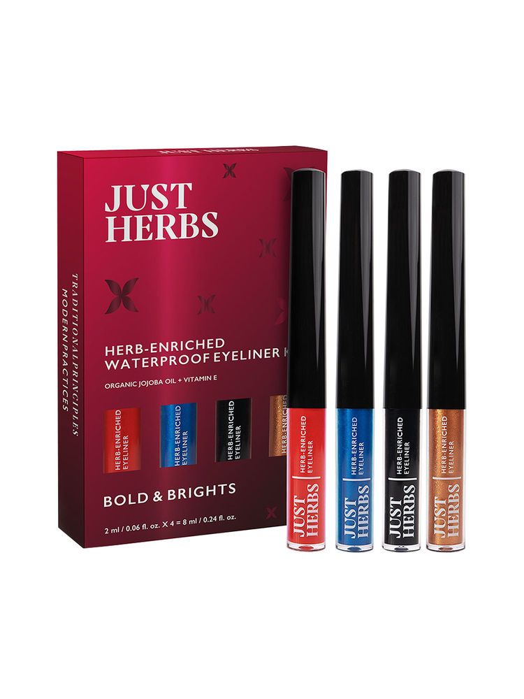 Just Herbs Herb Enriched Waterproof Eyeliner Kit - Bold & Brights-picture-7