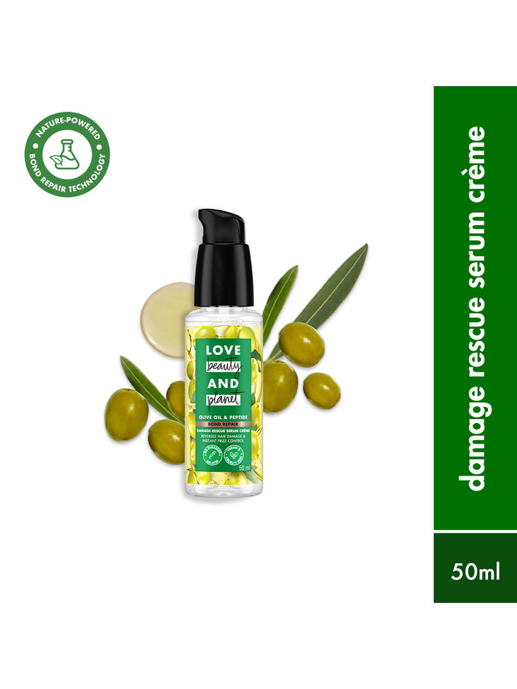 Love Beauty & Planet Olive Oil & Peptide Bond Repair Damage Rescue Serum Creme-image-12