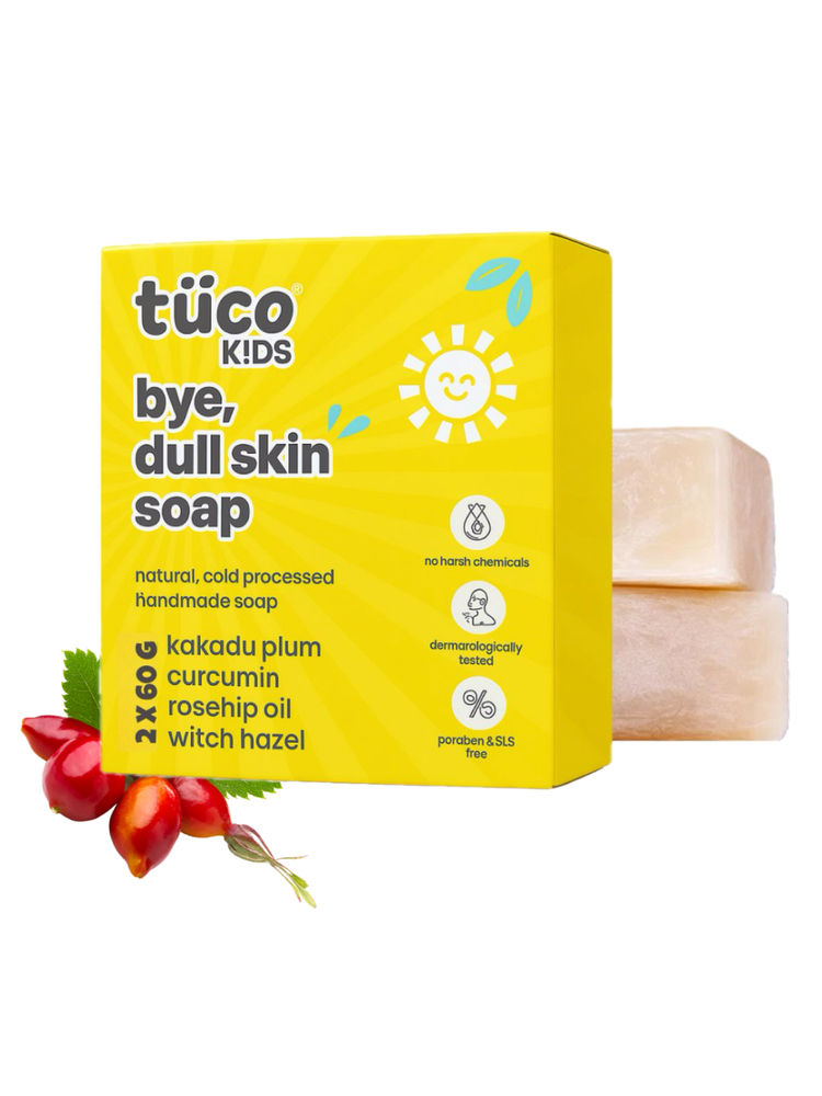 TuCo Intelligent Kids Bye Dull Skin Soap Turmeric for Dull, Sensitive Skin Paraben & Sulphate Free-image-6