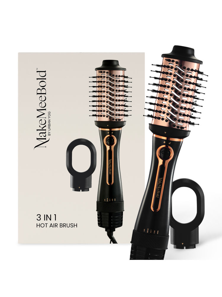 UrbanYog MakeMeeBold Hair Dryer and Volumizer Hot Air 3 in 1 Styling Brush - Rose Gold