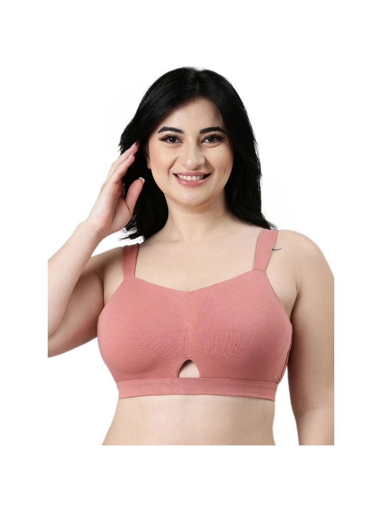 Enamor Cloud Soft Cotton Full Support Padded & Wirefree Minimizer Bra for Women-picture-11