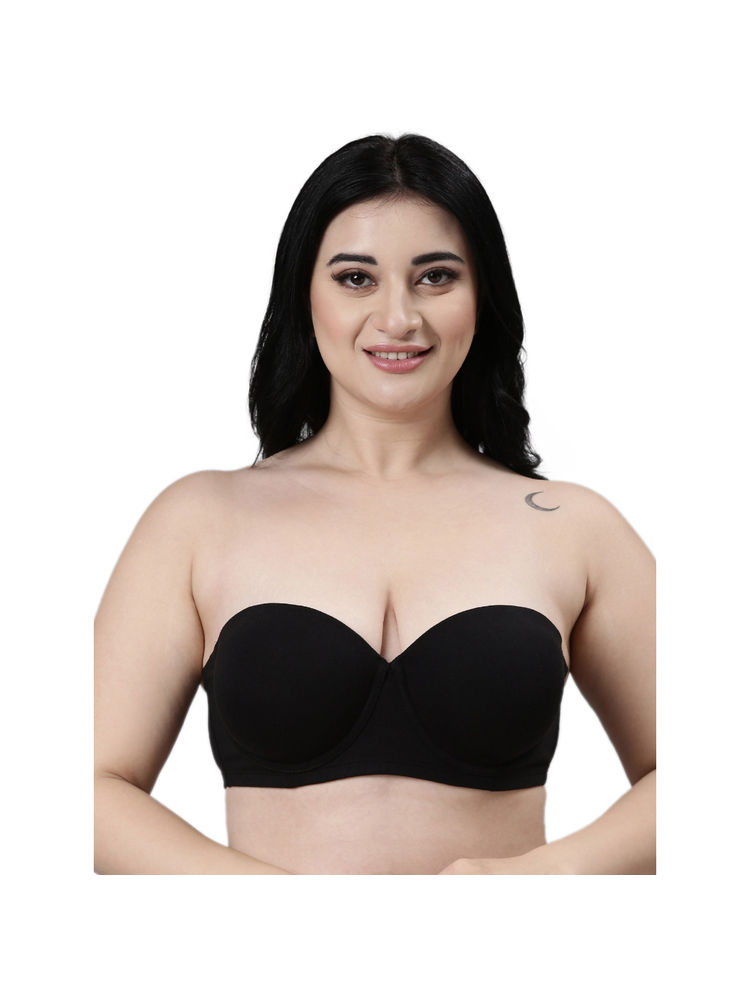 Enamor Strapless Cotton Full Coverage Padded & Wired Bra for Women-picture-24