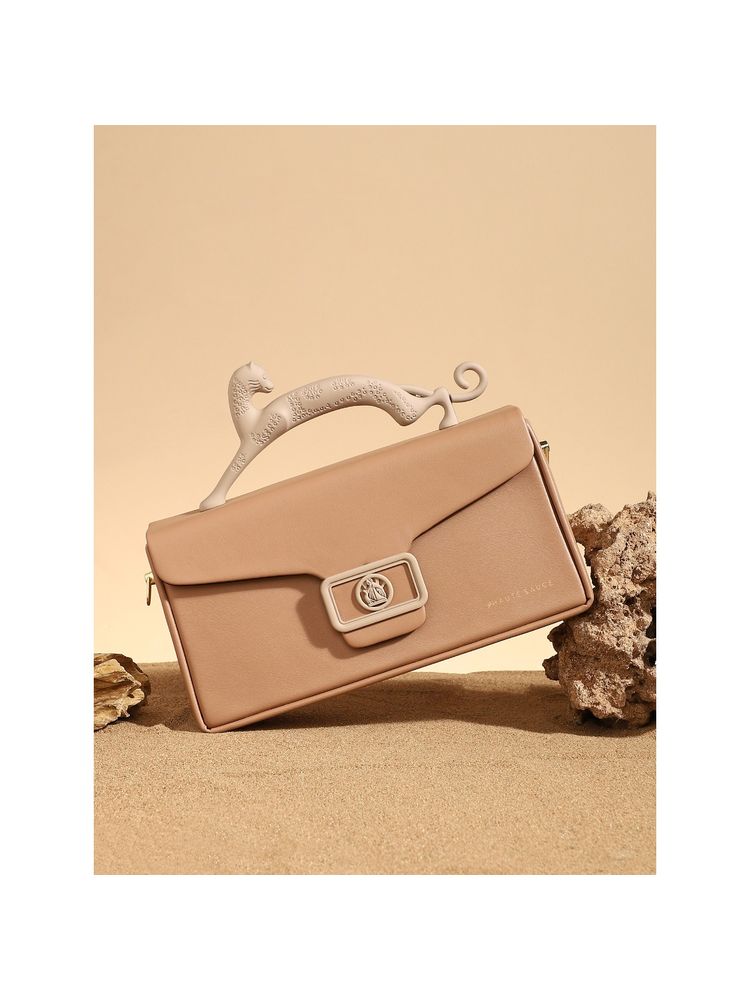 Haute Sauce Brown The Jaguar Frost Hand Bag-picture-15